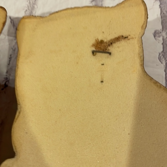 Vintage 70s Owl Pair Set of Two Foam Wall Hangings MCM - Picture 9 of 9